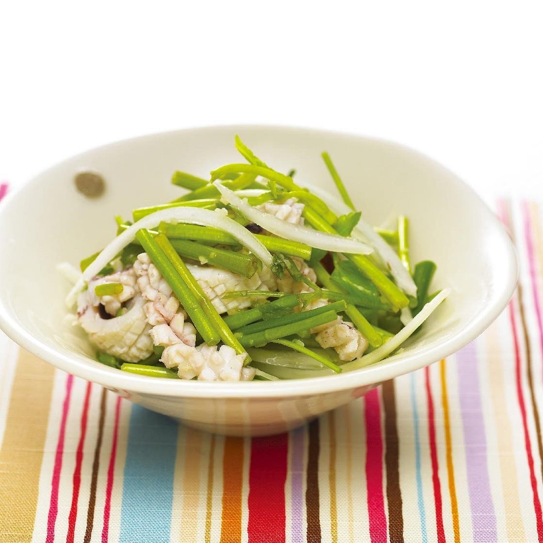 미나리오징어생채 만드는 법