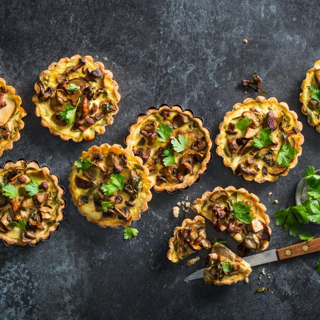 Glutenfreie Pilz-Tartelettes