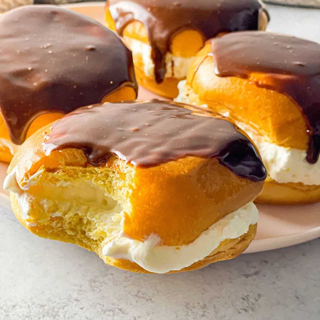 Cream Filled Brioche Buns