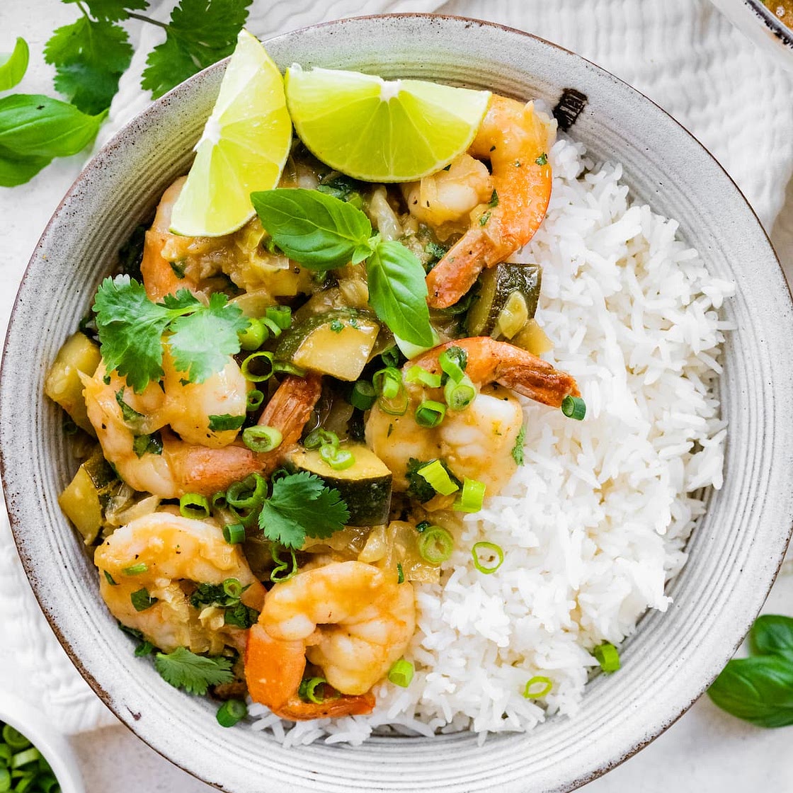 Green Curry with Shrimp