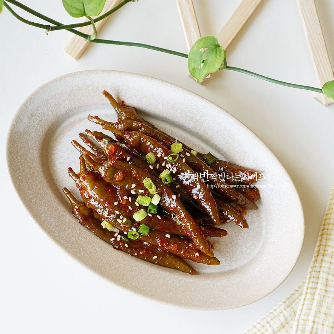 삭힌고추무침 청양 고추장아찌 무침 고추지무침