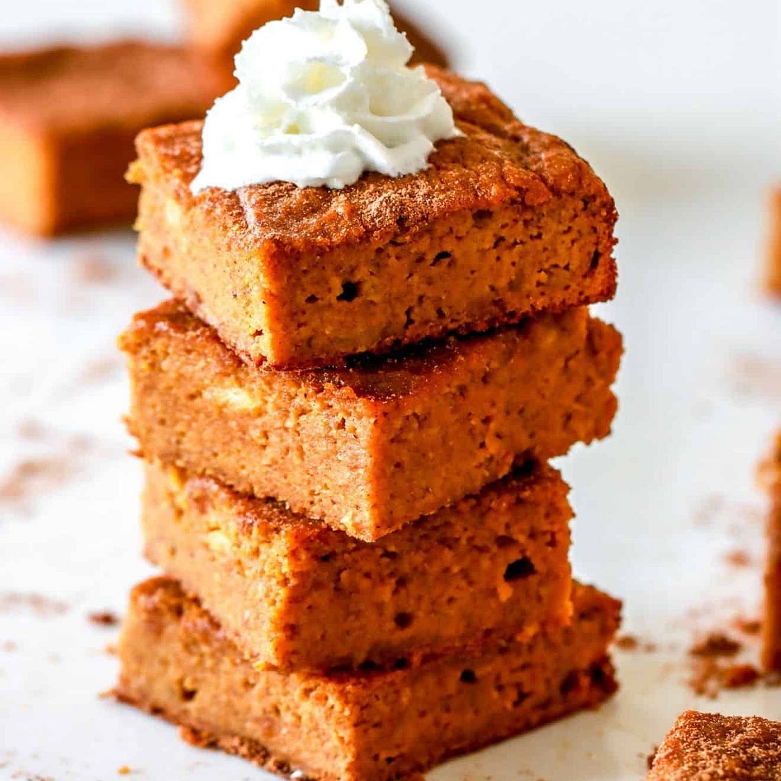 Pumpkin Banana Cake Bars
