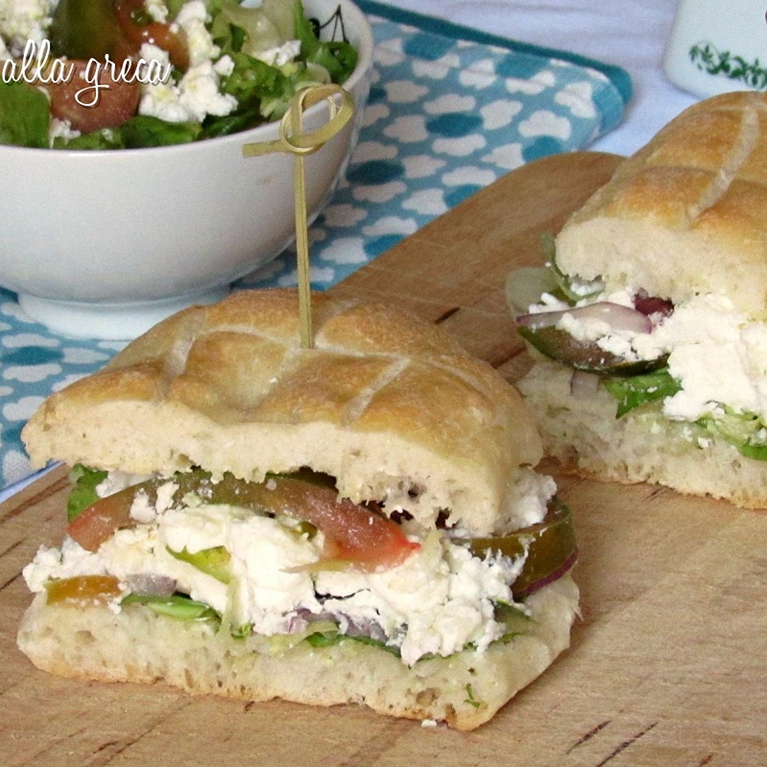 Panino alla greca con feta