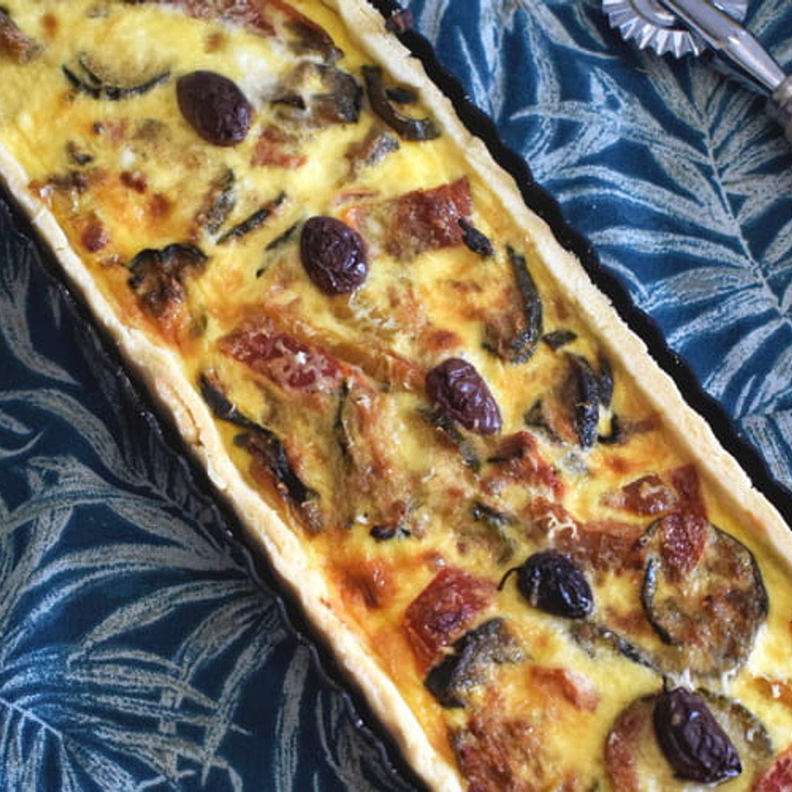 Tarte salée à la ratatouille maison
