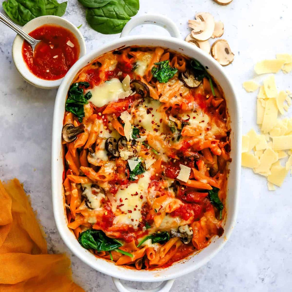 Baked Penne Pasta With Mozzarella