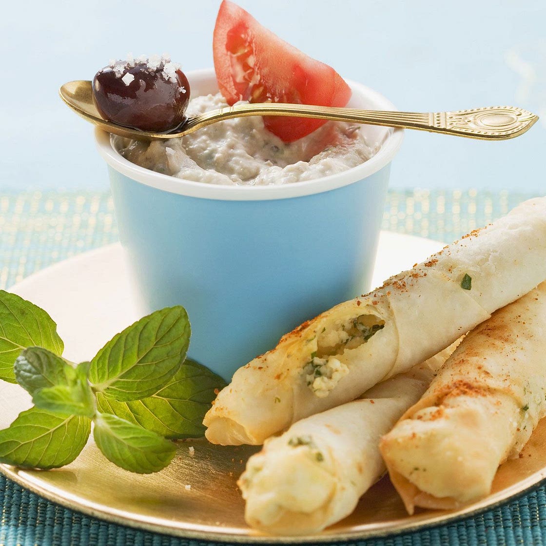 Yufka-Röllchen mit Feta