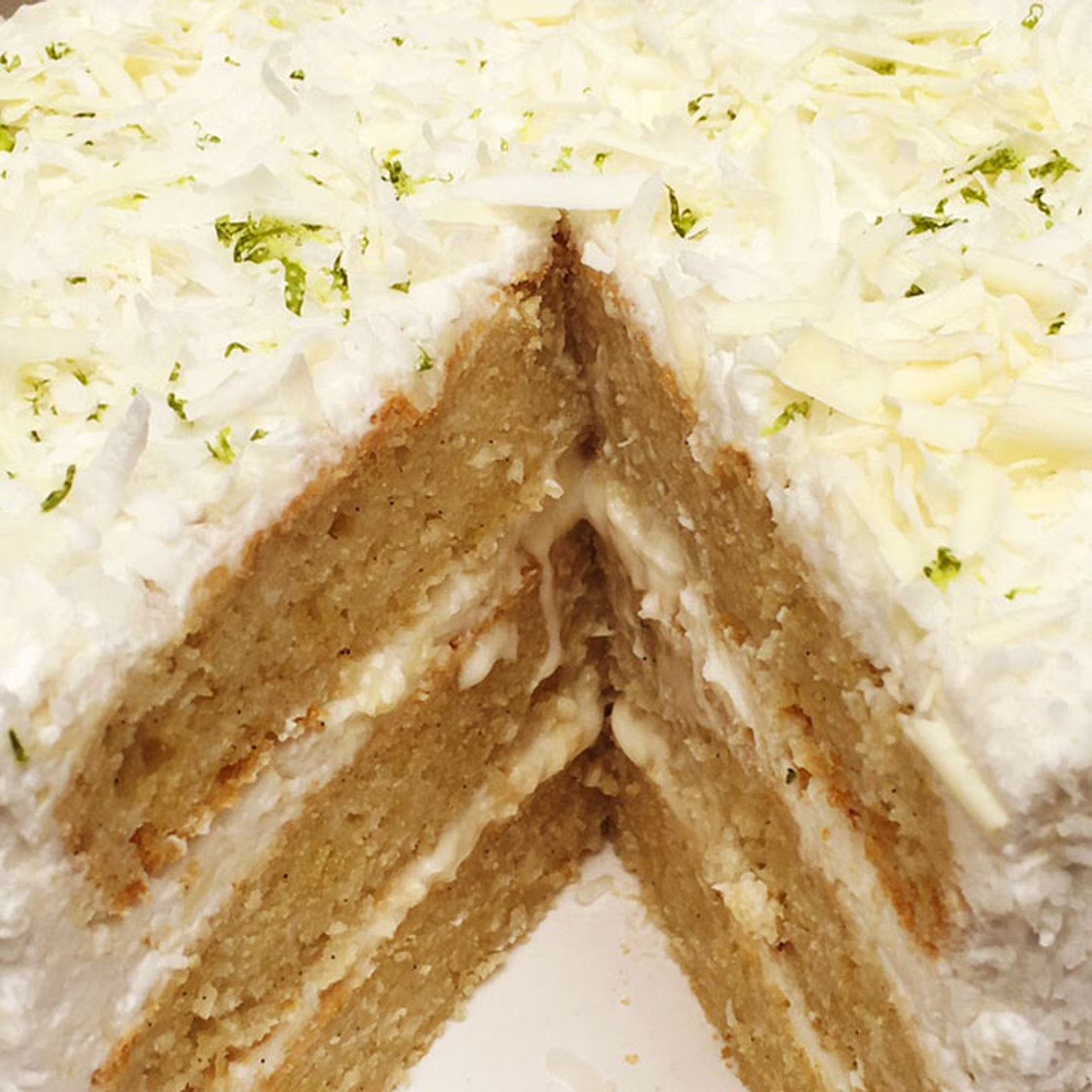 Layer cake coco et citron vert