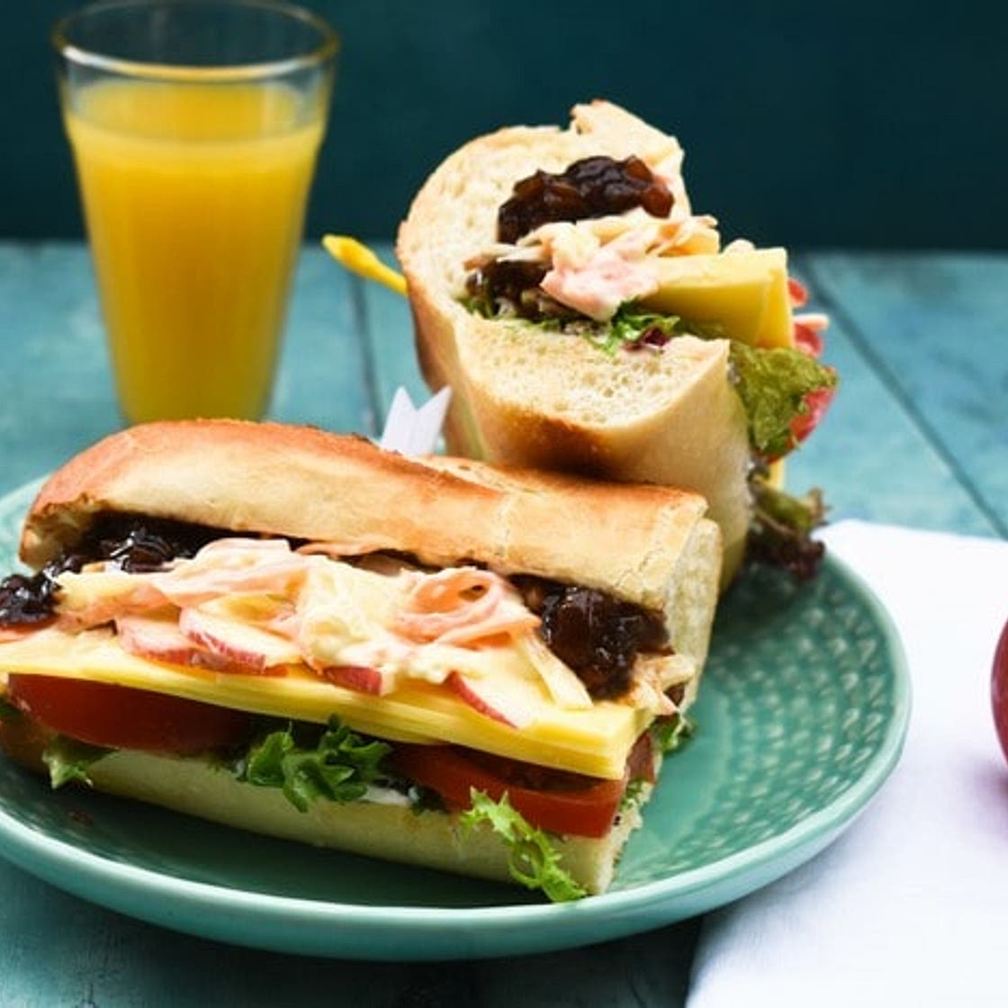 Vegan Cheese Ploughman's Sandwich