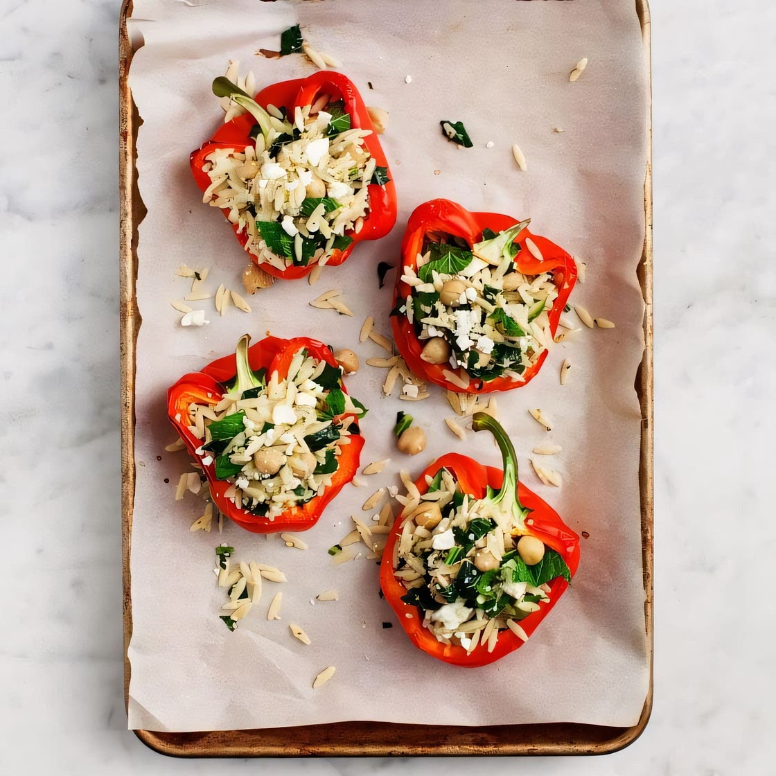 Easy Vegetarian Stuffed Peppers