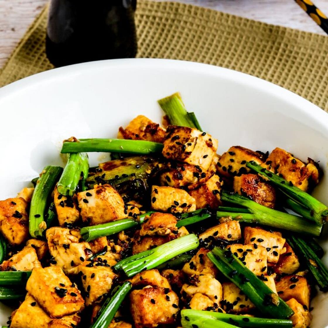 Stir-Fried Tofu with Ginger and Soy Sauce