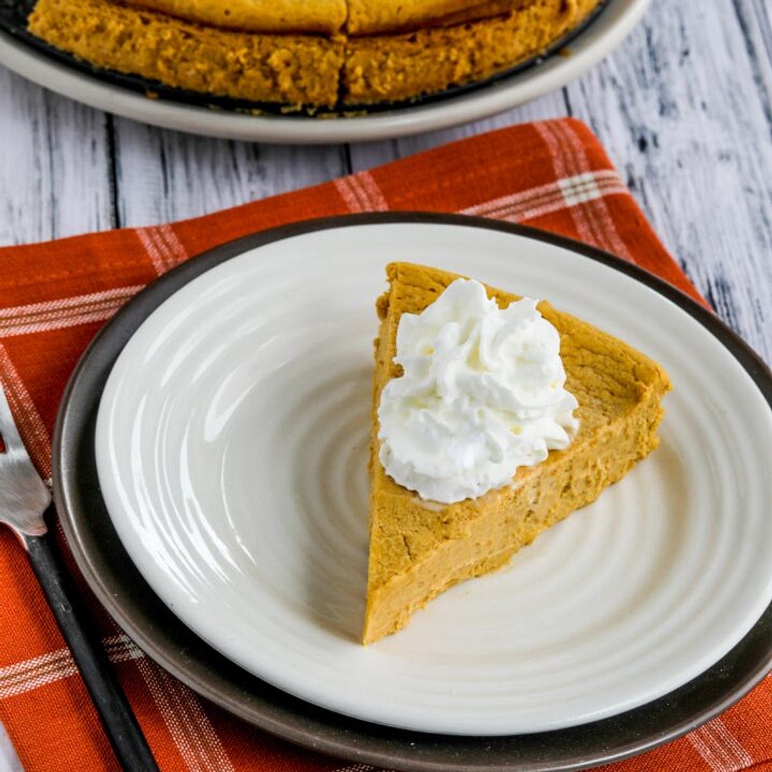 Sugar-Free Pumpkin Cheesecake Pie