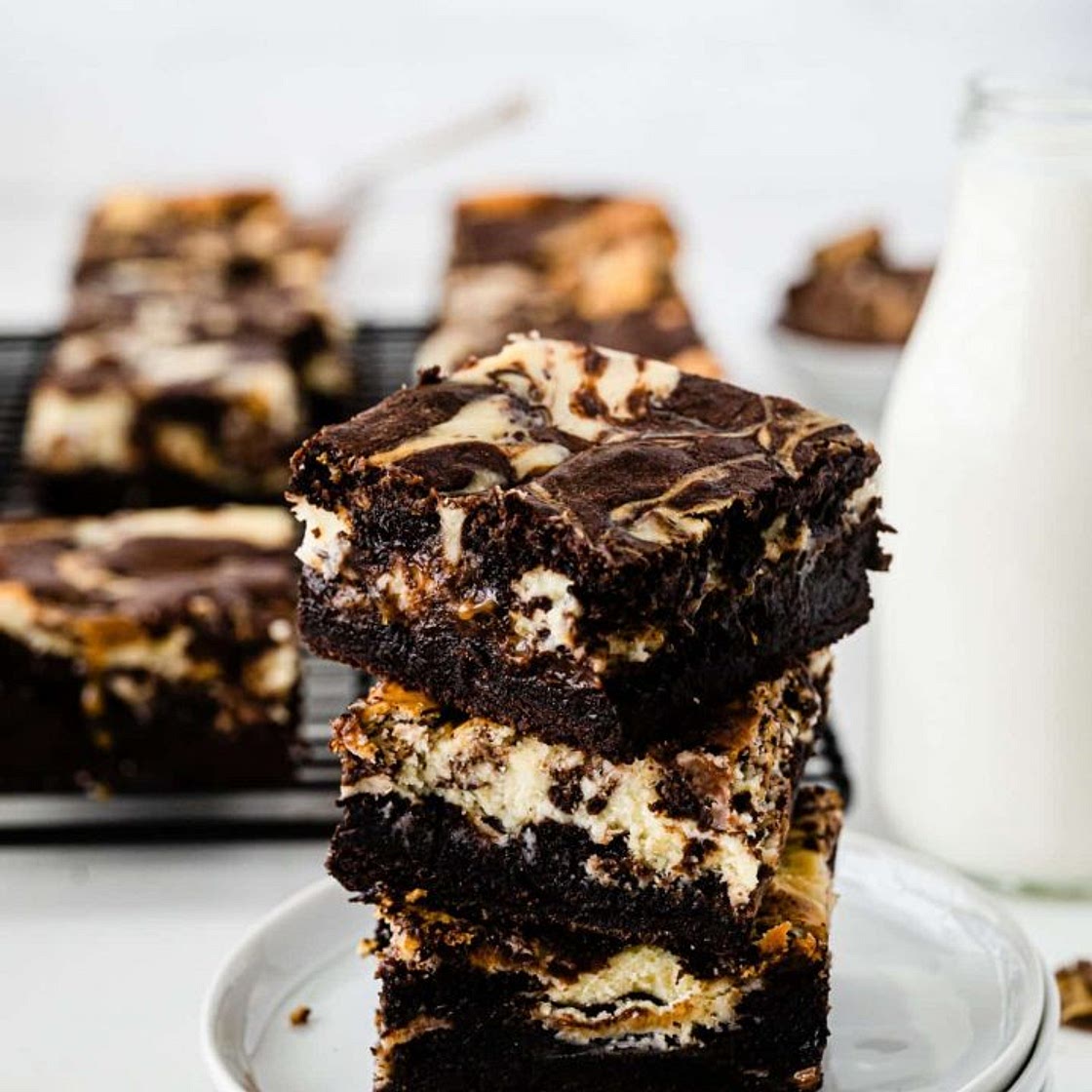 Milky Way Caramel Cheesecake Brownies