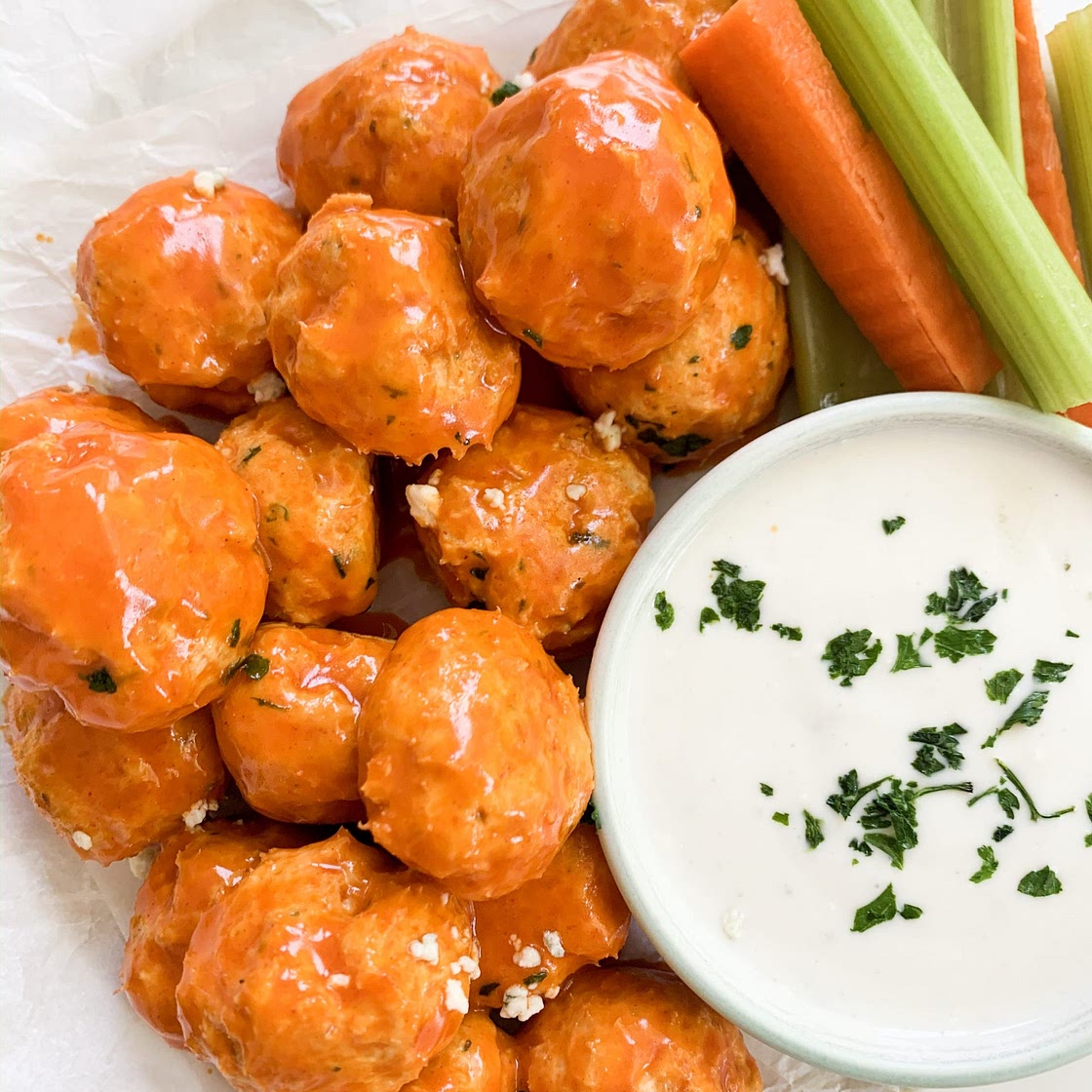 Buffalo Chicken Meatballs