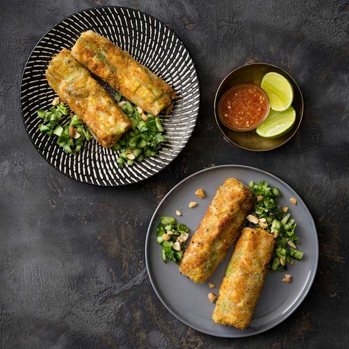 Crispy rice paper rolls