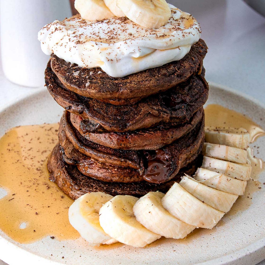 Hailey Bieber Protein Pancakes (But Vegan)