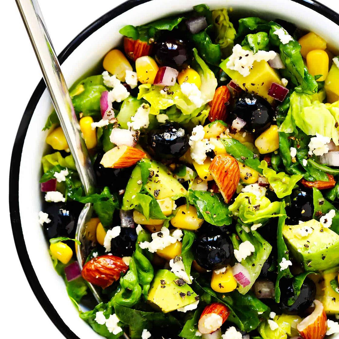 Blueberry, Corn and Avocado Chopped Salad