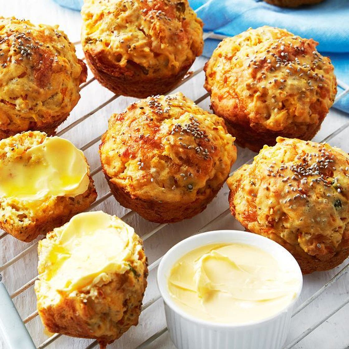 Pumpkin and chia muffins