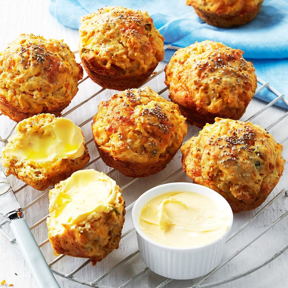 Pumpkin and chia muffins