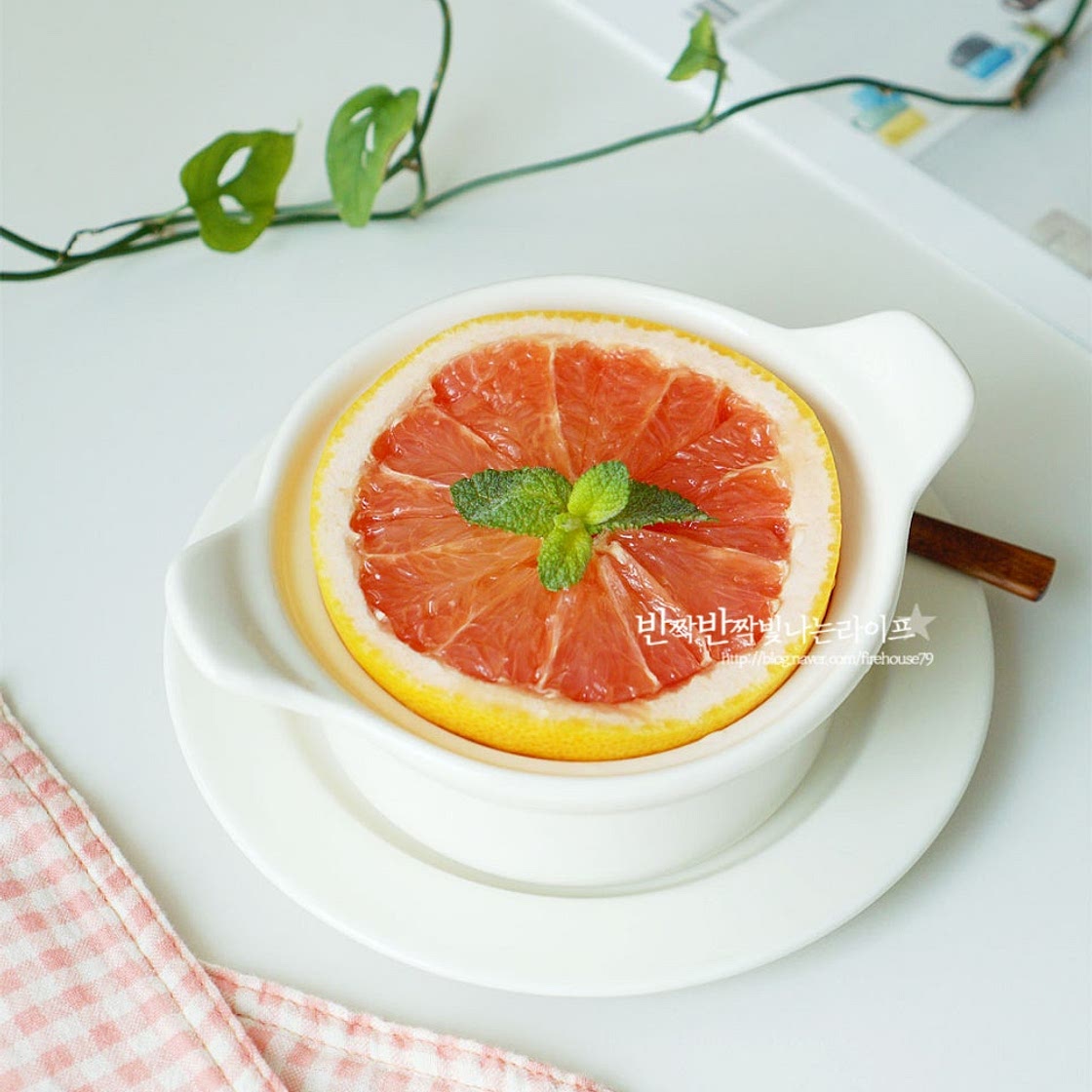 꿀자몽 5분컷 간단한 디저트 만들기 자몽 먹는법