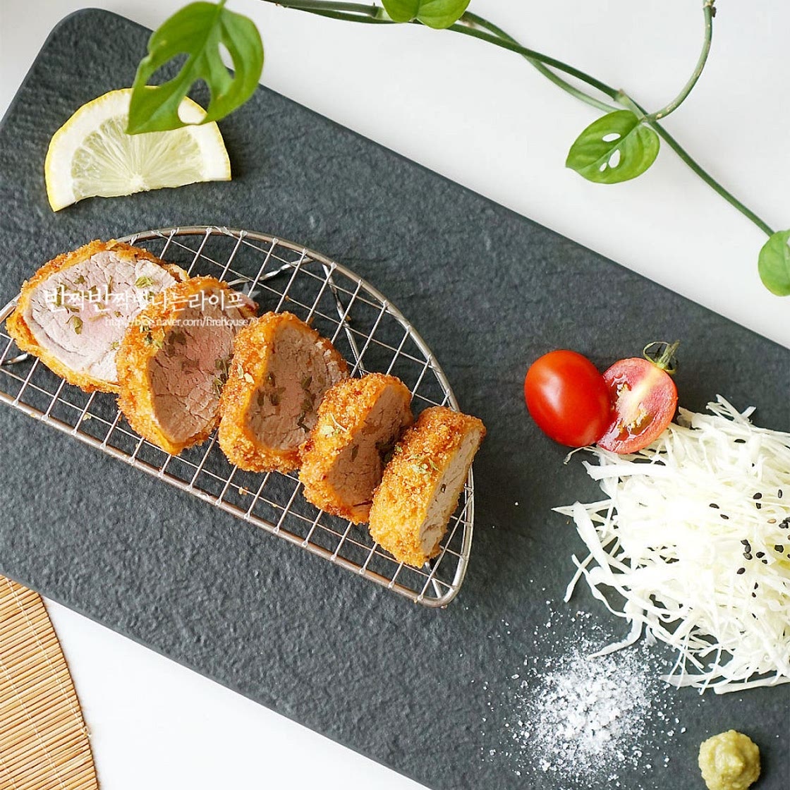 돈까스 만들기 수제 일본식 안심 돈까스 돼지고기 안심 요리 히레카츠