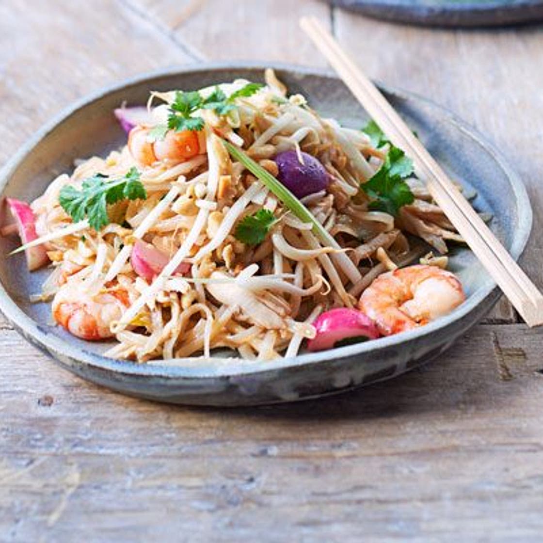 Leftover roast chicken pad Thai