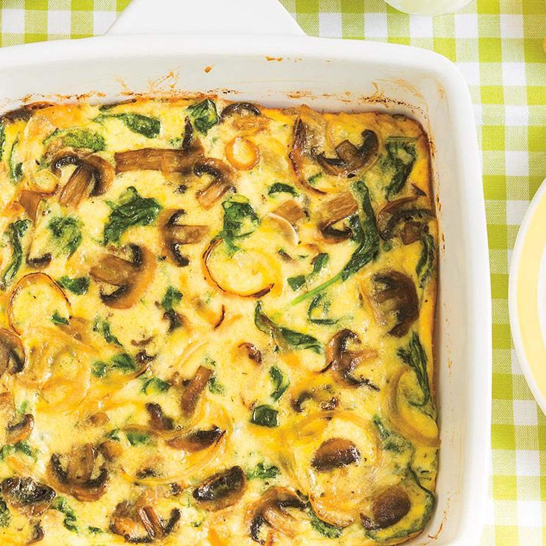 Mushroom and Spinach Frittata