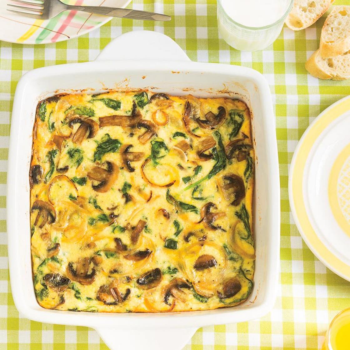 Mushroom and Spinach Frittata