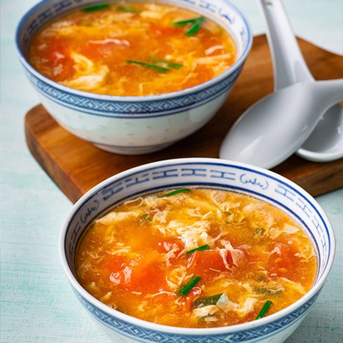 10-minute Tomato Egg Drop Soup | Marion's Kitchen
