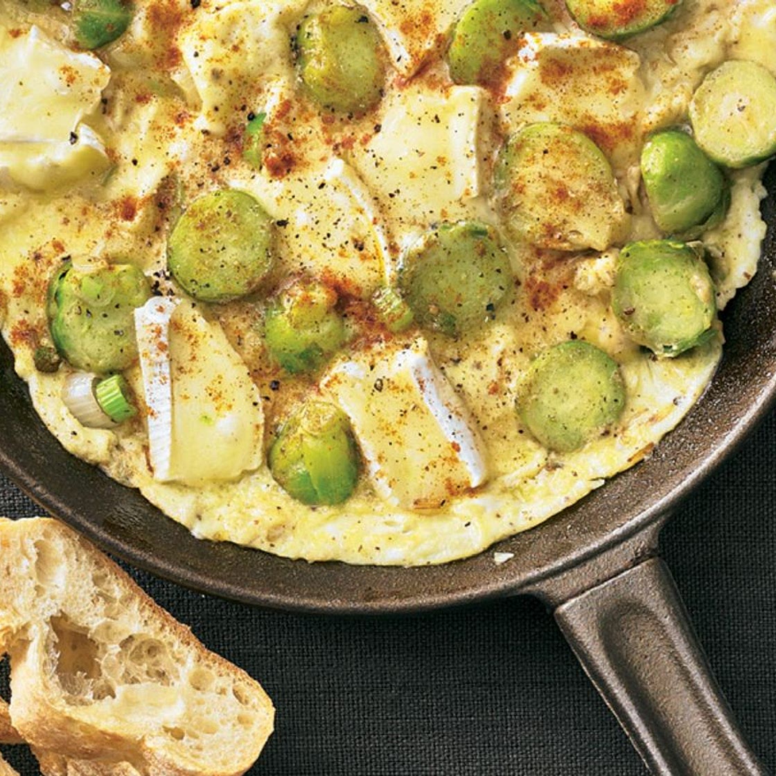 Rosenkohl-Omelett mit Brie