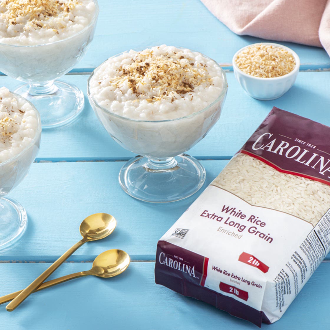 Coconut Flavored Rice Pudding