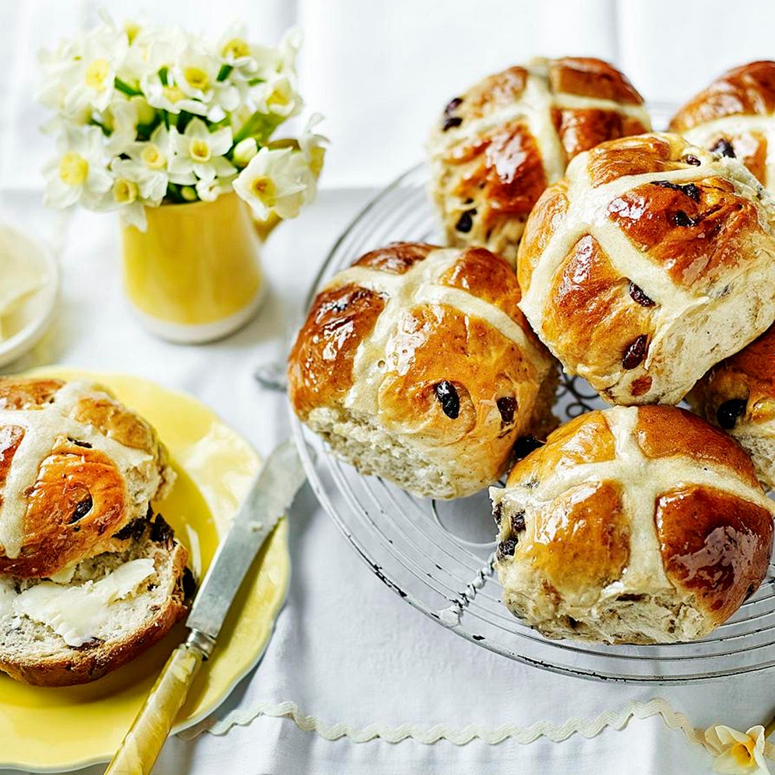 Mary Berry's hot cross buns