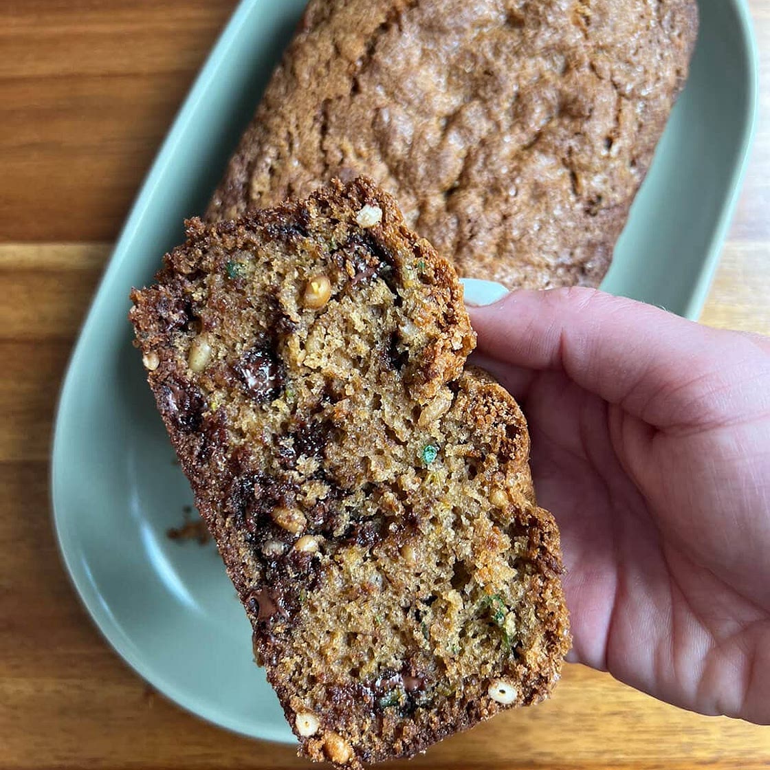 Olive Oil Pine Nut Zucchini Bread