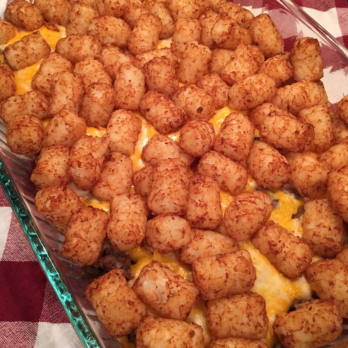 Cheeseburger Tater Tot Casserole