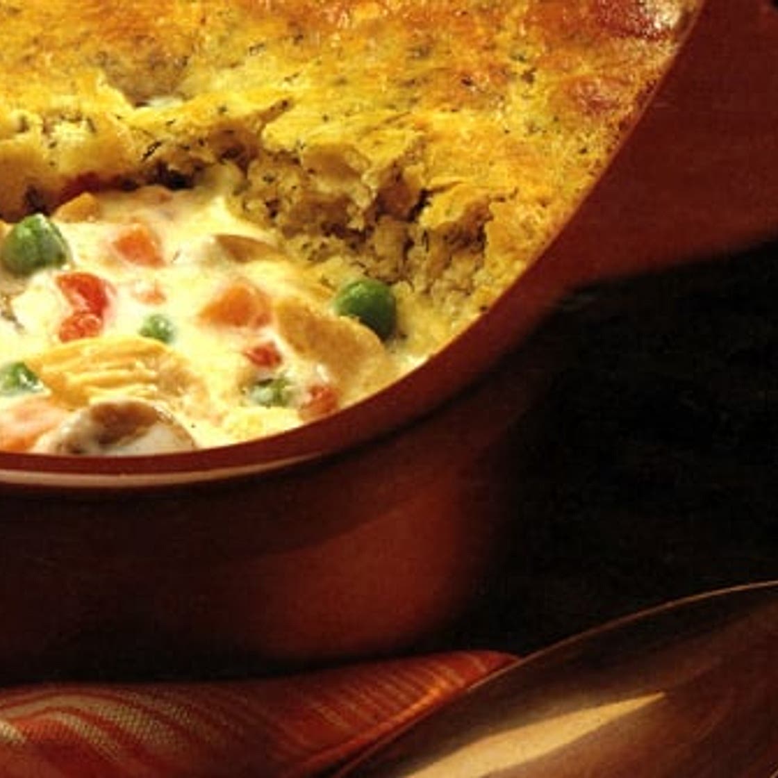 Turkey Pot Pie with Herbed Dumpling Crust