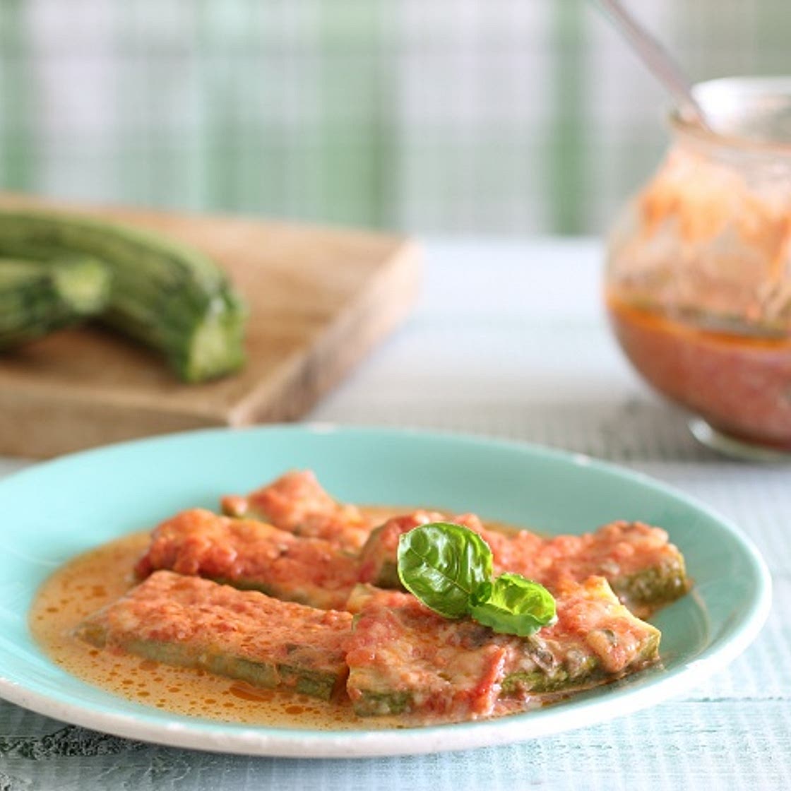 Zucchine alla pizzaiola in vasocottura