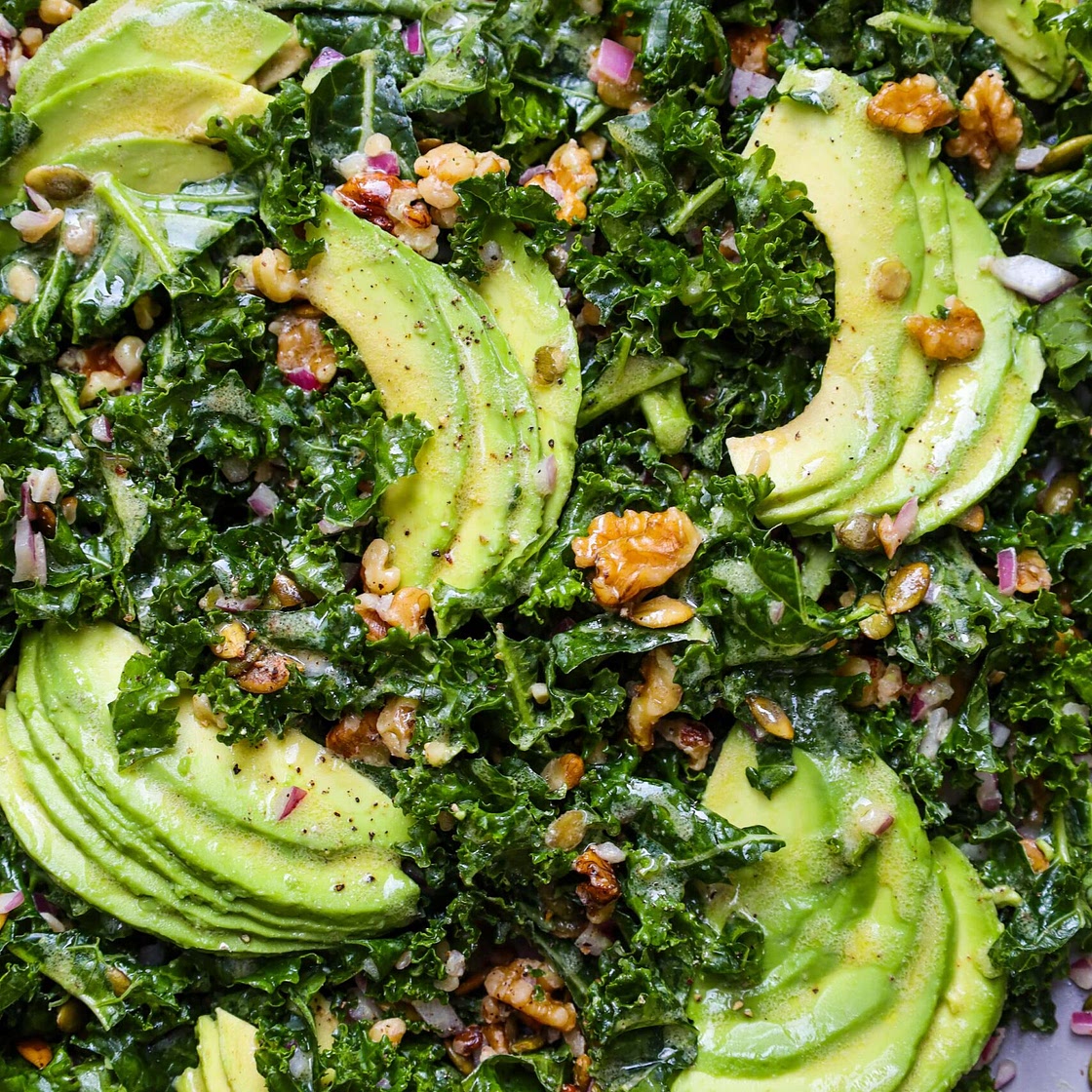 Kale Salad with Dijon Vinaigrette