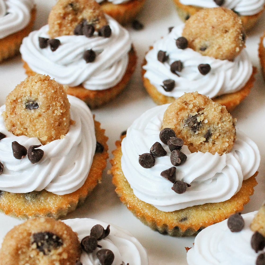 Keto Cookie Dough Cupcakes