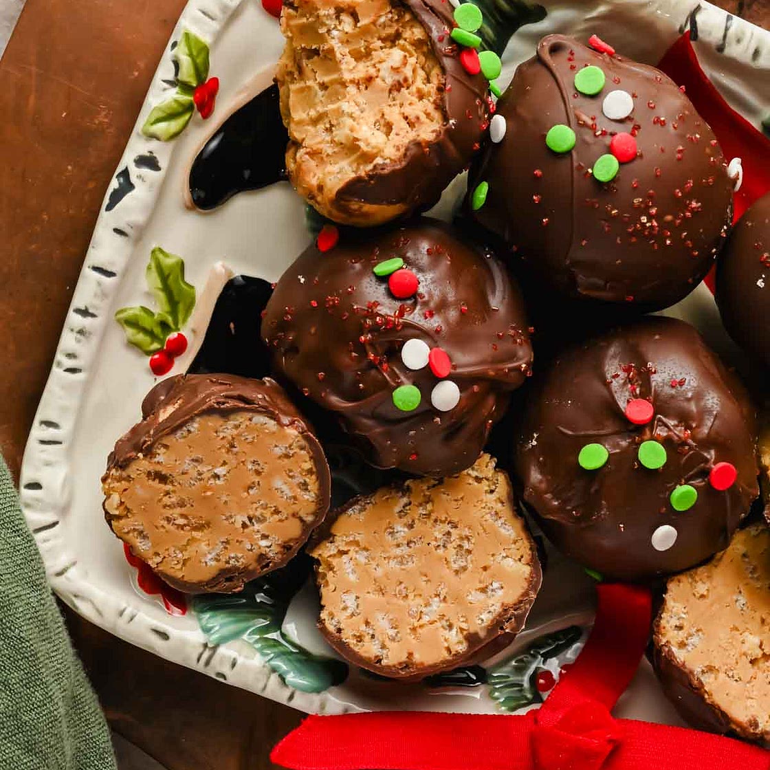 Buckeye Balls with Rice Krispies Recipe