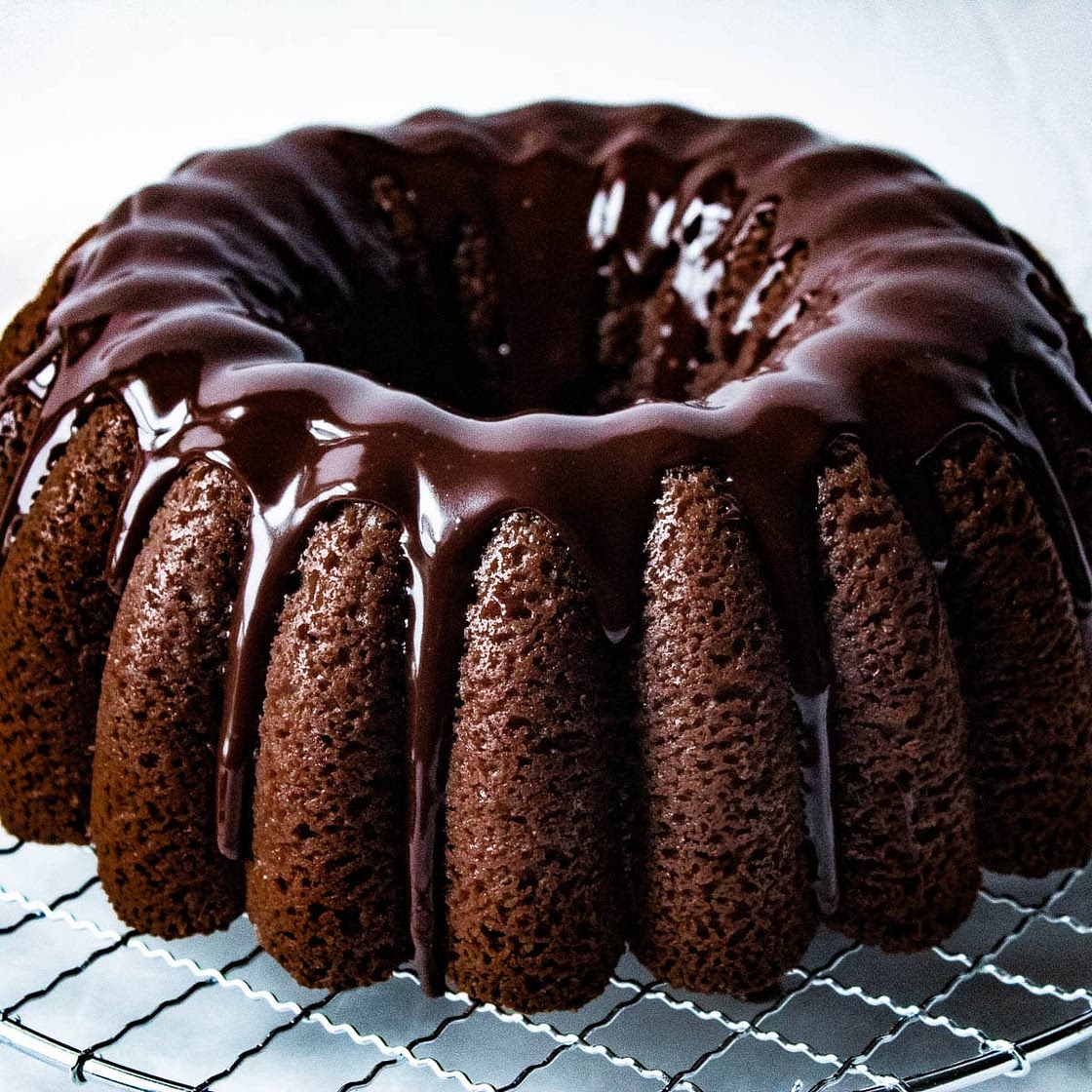 Chocolate Sour Cream Pound Cake