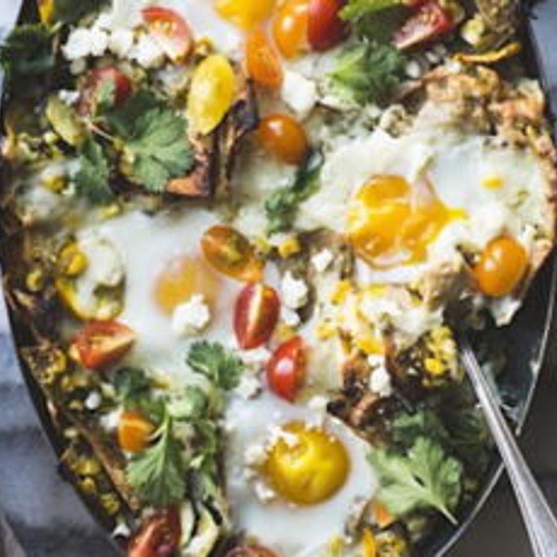 Chilaquiles aux légumes d'été