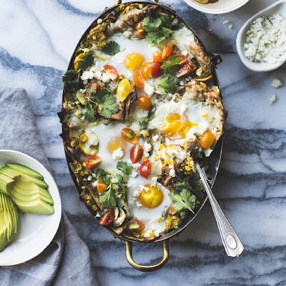 Chilaquiles aux légumes d'été