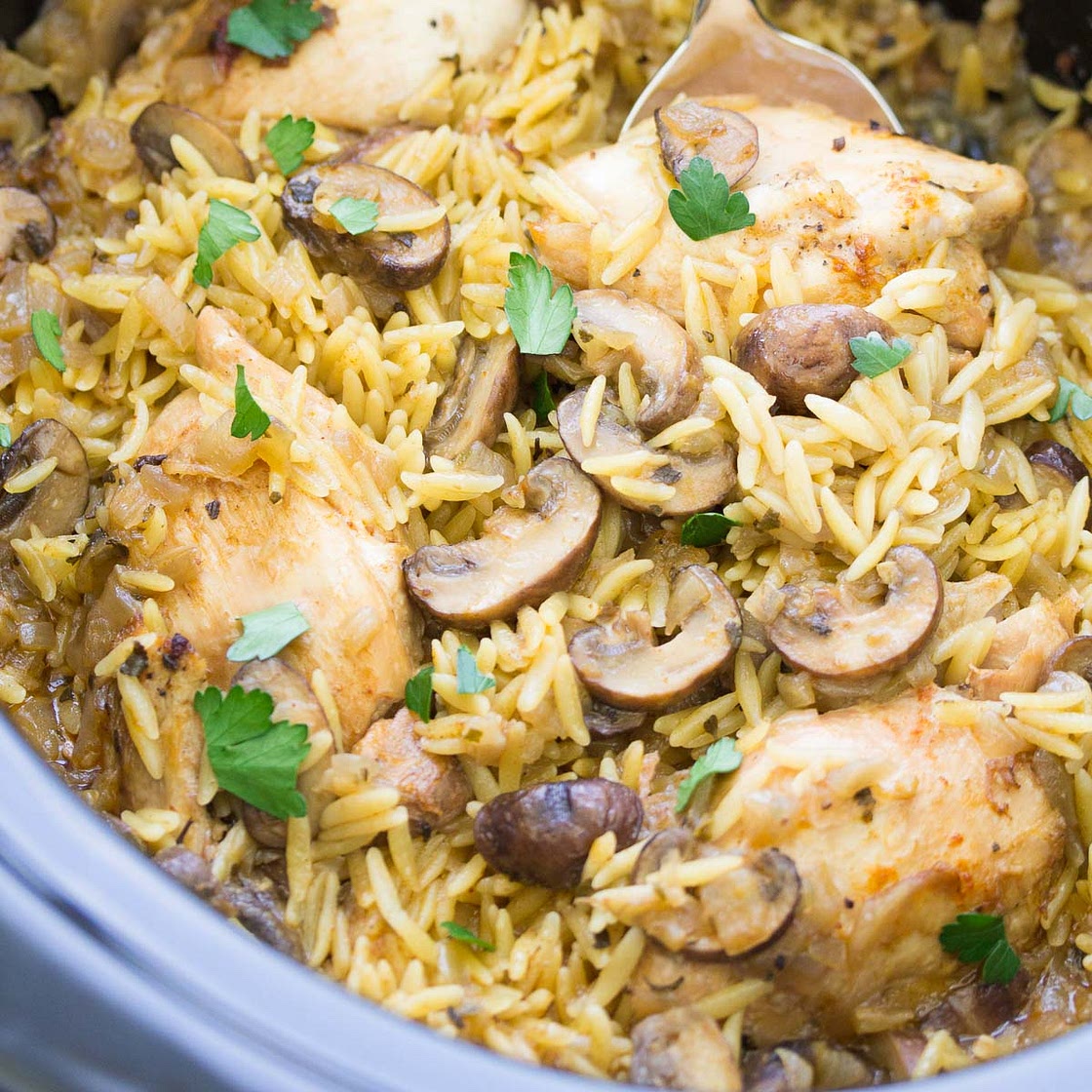 Crockpot Chicken and Mushrooms