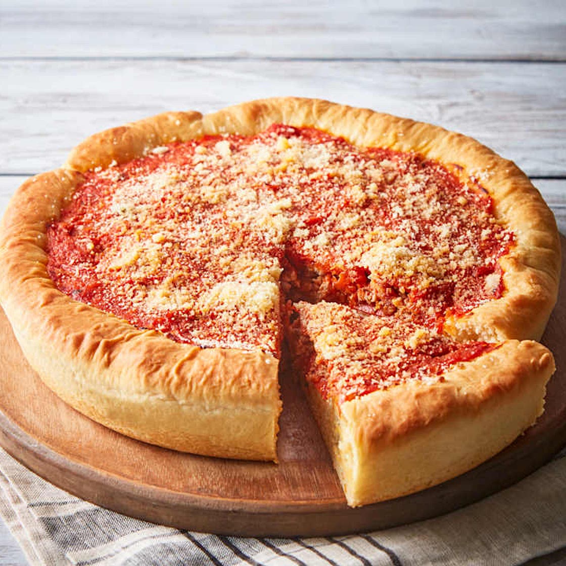 Chicago-Style Deep Dish Pizza