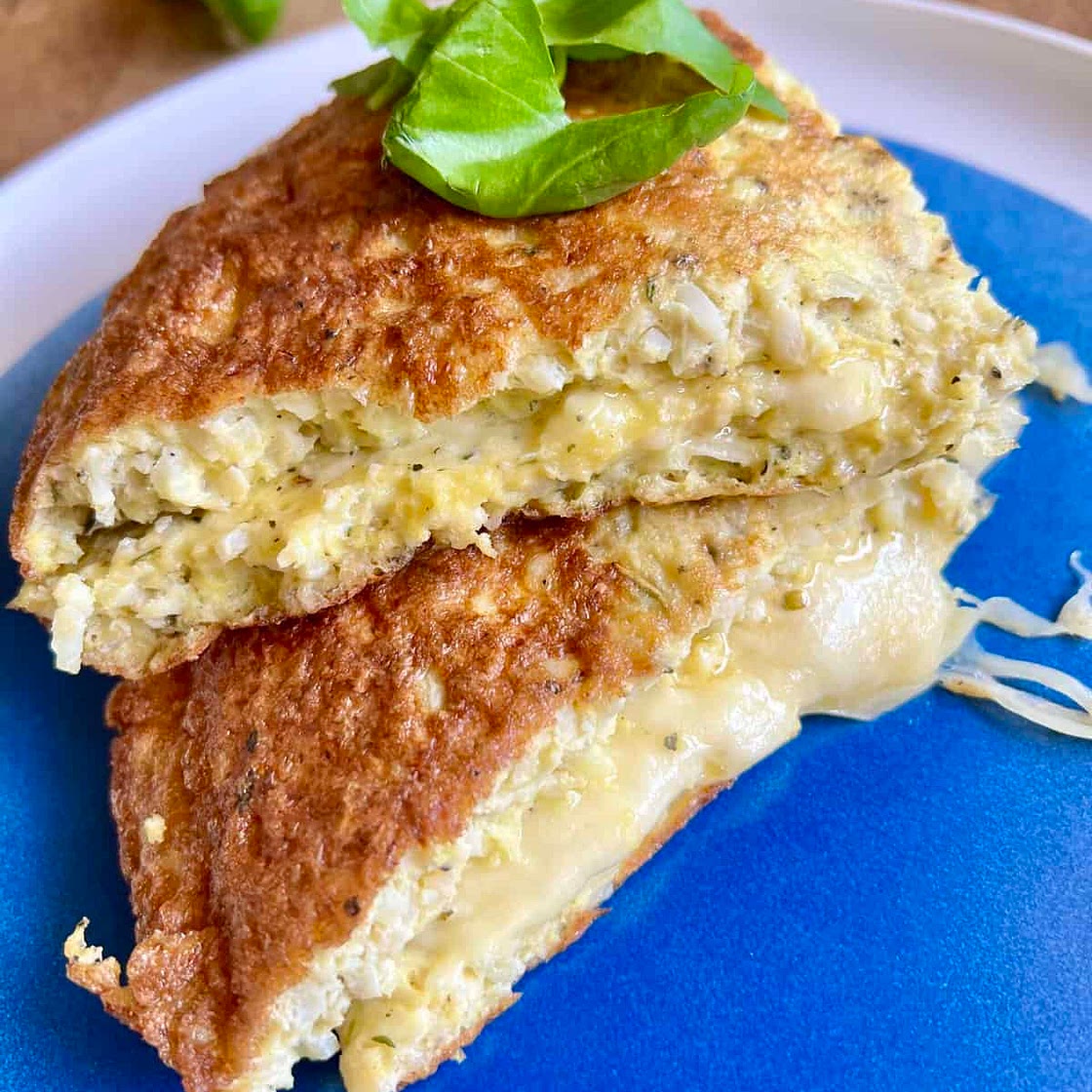 Cauliflower Grilled Cheese (Gluten Free)