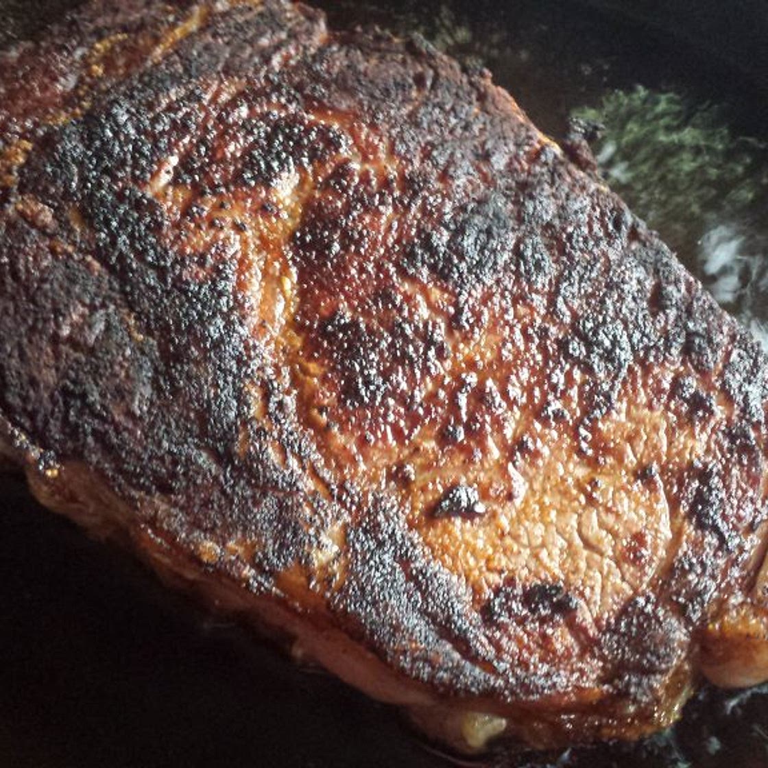Cast Iron Ribeye Steaks