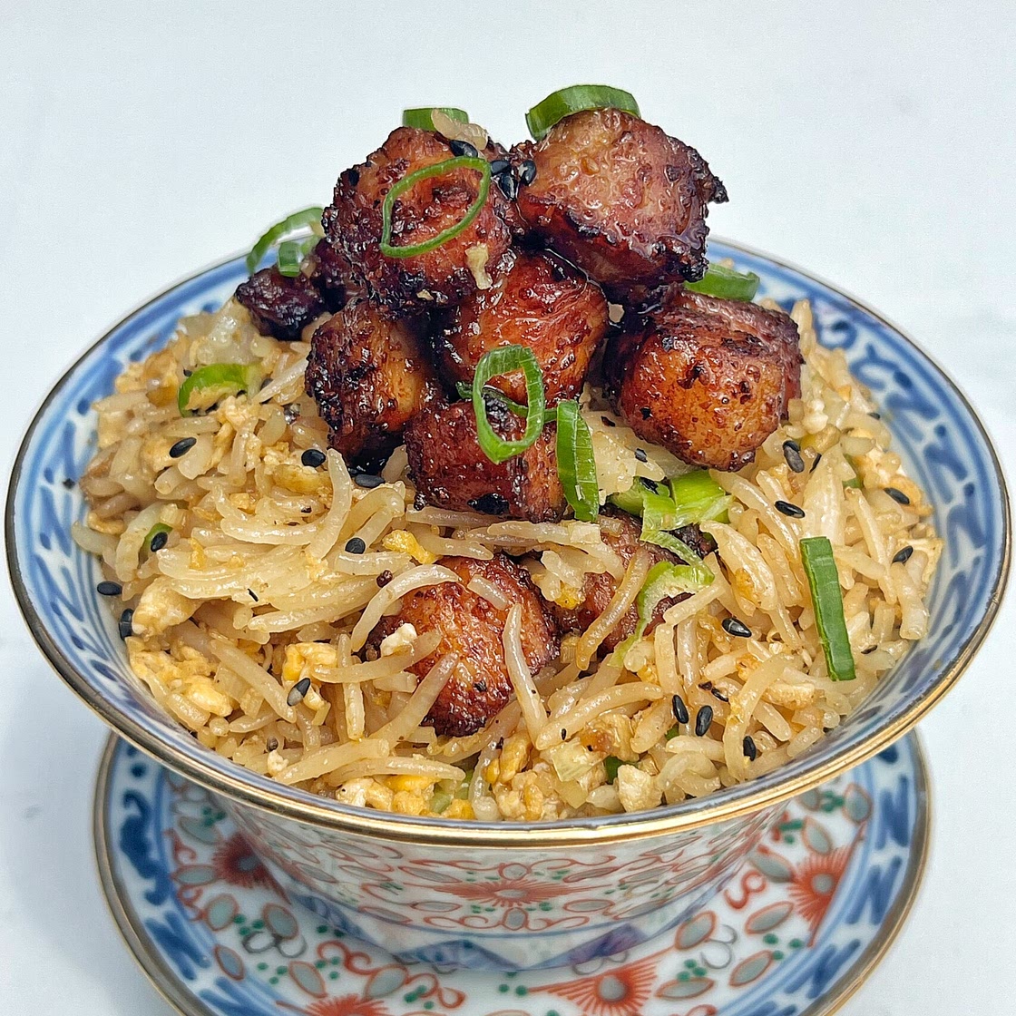 20-Min Pork Belly Fried Rice