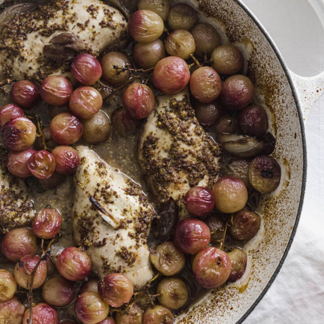 One Pan Recipe: Roasted Grapes and Chicken
