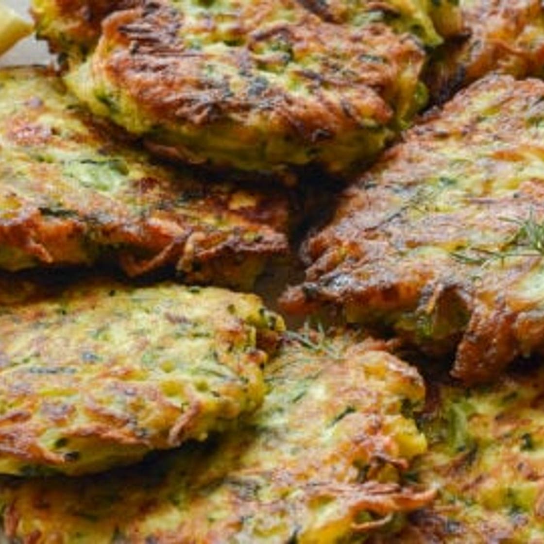Zucchini Fritters with Feta and Dill