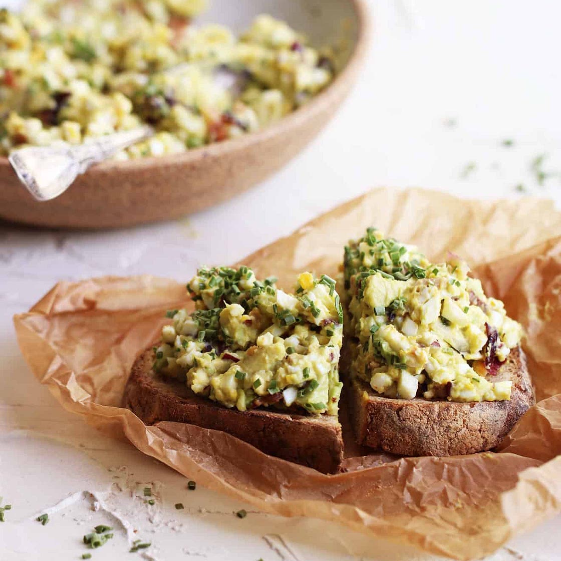 Loaded Avocado Egg Salad