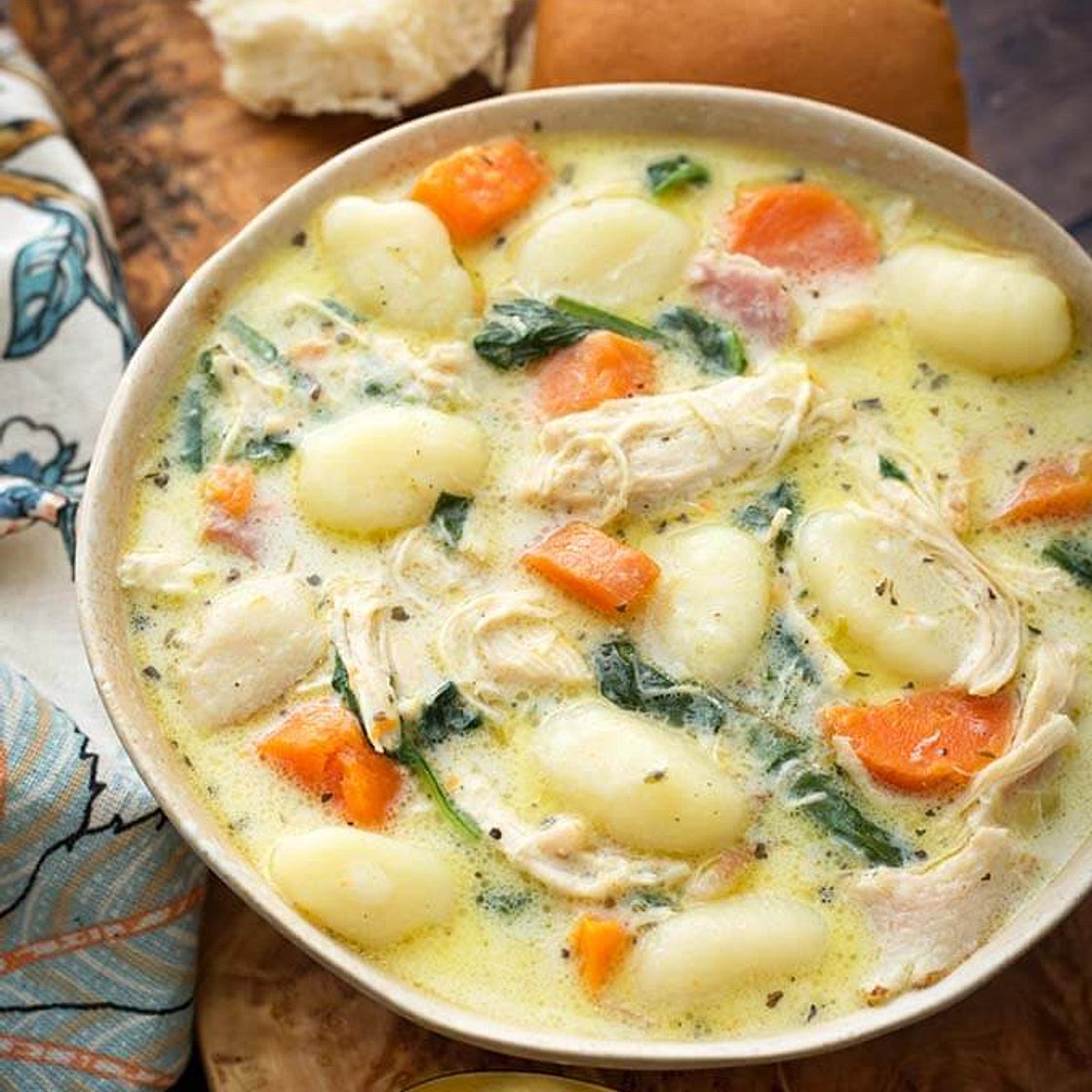 Instant Pot Creamy Chicken Gnocchi Soup